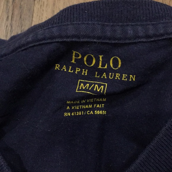 Navy Blue Polo T Shirt - Picture 5 of 7